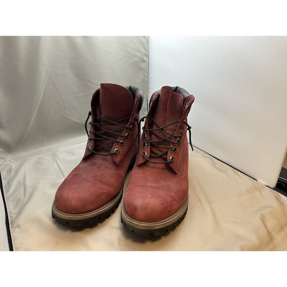 Timberland 6608 A6" Men's Classic Boot - Red, Size US 13M - Picture 2 of 8